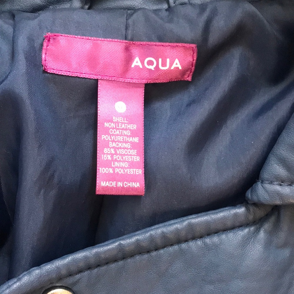 Aqua Pleather Jacket - image 2